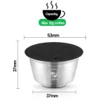 Recafimil Reusable Coffee Capsule Pod For Nescafe Dolce Gusto Lumio Refillable Filter Stainless Steel Cup