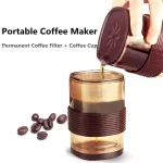 Portable Coffee Cup Set Tea Accessories Reusable Coffee Filter Hand-Made Drip Coffee Dripper Mug Coffee Pot Travel Coffeeware