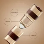 Portable Coffee Cup Set Tea Accessories Reusable Coffee Filter Hand-Made Drip Coffee Dripper Mug Coffee Pot Travel Coffeeware