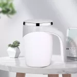 380ml Self Self Stiring Mug Stainless Steel Automatic Mixing Coffee Cup Magnetic Smart Mug Temperature Control Milk Coffeeware