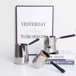 Guret Moka Coffee Pot Durable Stainless Steel Turkish Coffee Kettle Teapot Kettle Coffee Maker Barista Tools Open Flame Stove