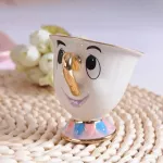 Cartoon Beauty And The Beast Teapot Mug Mrs Potts Chip Tea Pot Cup Cogsworth Clock Ceramics One Set Creative Xmas Fast Post