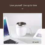 Stainless Self Stirring Mug Lazy Electric Automatic Stirring Cup Portable Magnetized Mixing Tea Coffee Milk Cup For Home Office