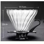 Heat-Resistant Pour Over Glass Coffee Pot Filter Coffee Craft Hand Drip Coffee Pot Pyrex Heat-Proof Coffee Kettle Percolator