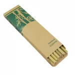 Organic Bamboo Drinking Straw Biodegradable Alternative to Plastic Glass Stainless Strawl Travel Pouch Set Clean Brush