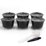 For Nescafe Dolce Gusto Coffee Filters Capsule Pod Reusable Refillable Dolci Gusto Coffee Tea Dripper Cup Baskets Spoon Brush