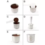 Capsulone Compatible for Illy Coffee Machine Maker/Stainless Steel Metal Reusable Coffee Capsule Pods Baskests