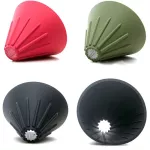 Rainbow Sugar Color V60 Coffee Drip Filter Cup Barista Silica Reversible Foldable Outdoors 1-2 People Coffee Dripper Filter Cup