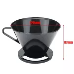 Reusable Plastic Coffee Cone Coffee Filter Holder Maker Pour Over Coffee Cup Dripper Mesh Strainer With Measuring Spoon Coffeewa
