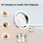 New Reusable Capsule For Lavazza Stainless Steel Refillable Compatible With Lavazza Mio Machine Filter Capsules Cup With Seal
