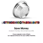 New Reusable Capsule For Lavazza Stainless Steel Refillable Compatible With Lavazza Mio Machine Filter Capsules Cup With Seal