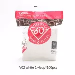 Japan Hario V60 Filter Coffee Paper 1-2 Cup 1-4 Cup Cafe V60 Dripper Barista For Coffee Maker Hario Genuine Reusable Filters