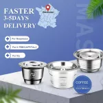 Icafilas Reusable For Nespresso/lavazza Point/vertuo/k Fee/illy/ Coffee Capsue Ship From France Warehouse