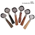 58mm E61 Coffee Bottomless Portafilter Filter Holder Basket Dosing Ring for Barista  Delonghi Delonghi