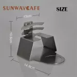 Sturdy Stainless Steel Adjustable Espresso Coffee Tamper Stand Barista Tool Tamping Holder Rack Shelf Coffee Machine Tool