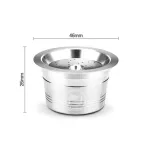 ICAFILAS TCHABO CAFISSIMO CLASSIC CPSULE STEELSTELSTAL REUSABLE REFILLERS for K FEE /CAFFITALY COFFEE MACHINE