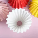 Funnel Cone Ceramic Cafe Dripper Espresso Coffee Home Kitchen Filter Cup Solid Reusable Restaurant Easy Clean Pour Over Origami