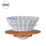 Coffee Maker V60 Coffee Set Ceramic V60 Coffee Filter Cup Cloud Pot Coffee Coffee Coffee-Color Coffee Funnel