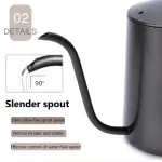 Kitchen Stainless Steel Hand Punch Pot Coffee Pots Drip Gooseneck SPOUT LONG Mouth Coffee Kettti Coffee Maker Cafetera