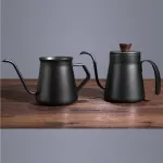 Drip Kettle 400ml Hand Flush Coffee Tea Pot Non-Stick Coating Food Grade Stainless Steel Gooseneck Drip Kettle Swan Neck Pot