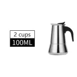 Aluminium Moka Pot Octangle Coffee Maker for Mocha Coffee Black Coffee Italian Coffee 100ml/200ml/300ml/450ml/600ml Coffee Pot