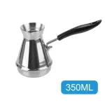 European Long Handle Moka Pot Stainless Steel Butter Melting Potte Milk Frothing Coffee Toroid Pitcher Cafetire