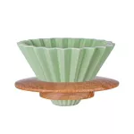Ceramic Handmade Origami Filter Cup Hand-Made Coffee Filter Cup V60 Funnel Drip Cake Cup Multiple Colors Availble