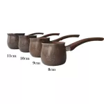 Mini Single Handle Milk Jugs Anti-Scalding Ceramic Coffee Pot Non-Stick Coating Milk Pan Coffee Milk Jug Coffeeware Kitchen