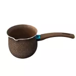 Mini Single Handle Milk Jugs Anti-Scalding Ceramic Coffee Pot Non-Stick Coating Milk Pan Coffee Milk Jug Coffeeware Kitchen