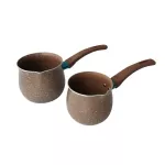 Mini Single Handle Milk Jugs Anti-Scalding Ceramic Coffee Pot Non-Stick Coating Milk Pan Coffee Milk Jug Coffeeware Kitchen