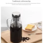 COLD BREW COFFEE MAKER ICED TEA PITCHER WITH LIDSCALE DUAL USE FISFEE POT 51OZ/1.5L