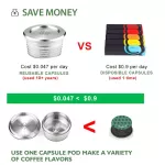Capsula Reusable For Delta Q Ndiq7323 In Coffee Filters Stainless Steel Reutilizavel Coffee Capsule For Lavazza Point Ep Mini
