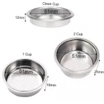 Coffee Filter 1cup 2cup Clean Cup 51mm Non Pressurized Portafilter Basket For Filters