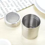 Stainless Steel Chocolate Shaker Cocoa Flour Icing Sugar Powder Coffee Printing Model Coffee Sifter Lid Shaker Cooking Tools