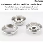 58mm Coffee Tea Filter Basket For Espresso/machine Coffee Maker Part High Quality Stainless Steel Porous Filter Bowl Basket Sd