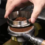 51/53/57.5/58/58.35mm Stainless Steel Intelligent Dosing Ring Brewing Bowl Coffee Powder For Breville Barista Portafilter