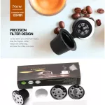Upgraddd Version Coffee Capsules Filter Cup Refillat Reusable Coffee Capsule Pods for Nespresso Machines Spoon Tea Baskets