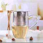 Lid Tea And Coffee Filters Fine Mesh Tea Strainer Reusable 304 Stainless Steel Tea Infusers Basket