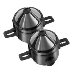 2PCS Pour Over Coffee Dripper Stainless Steel Coffee Filter Foldable Paperless Reusable Coffee Maker Droppping