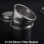 51/54/58mm Filter Basket For Coffee Bottomless Portafilter Single Double Powder Bowl Cleaning Blind Bowl Espresso Accessories