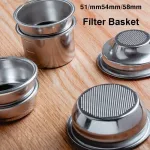 51/54/58mm Filter Basket For Coffee Bottomless Portafilter Single Double Powder Bowl Cleaning Blind Bowl Espresso Accessories