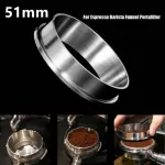 51/54/58mm Espresso Dosing Funnel Stainless Steel Coffee Dosing Ring For Espresso Bar Use Cafe Coffeeware Coffee Powder Ring