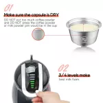 I Cafilas Stainless Steel Reusable Coffee Capsules And Milk Combo Set Compatible With Nescafe Dolce Gusto Brewer Stainless Steel