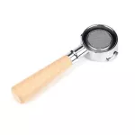 58mm Coffee Machine Filter Holder E61 Bottomless Portafilter With Wooden Handle D0ad