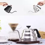 1l/1.2l Stainless Steel Coffee Drip Gooseneck Tea Pot Kettle Tea Maker Coffee Bottle Kettle Kitchen Accessories With Thermometer