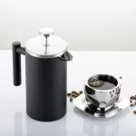 Stainless Steel French Press Coffee Tea Maker With Filter Cup Daily Use Durable Double Insulation Heat-Resistant Coffee Machine