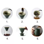 Pour Over Coffee Drip V60 Coffee Filter Household Hand Flushing Pot Sharing Pot Coffee Appliance Borosilicate Glass Coffee Pot
