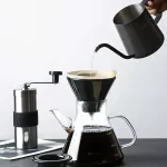 Pour Over Coffee Drip V60 Coffee Filter Household Hand Flushing Pot Sharing Pot Coffee Appliance Borosilicate Glass Coffee Pot