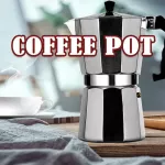 Aluminum Coffee Maker Mocha Espresso Percolator Pot Durable Home Office Durable Espresso Maker Practical Moka Coffee Pot