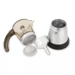 150/300ml 3 To 6 Cup Electric Italian Moka Coffee Pot Percolators Tool Filter Cartridge Aluminium Electrical Espresso Maker